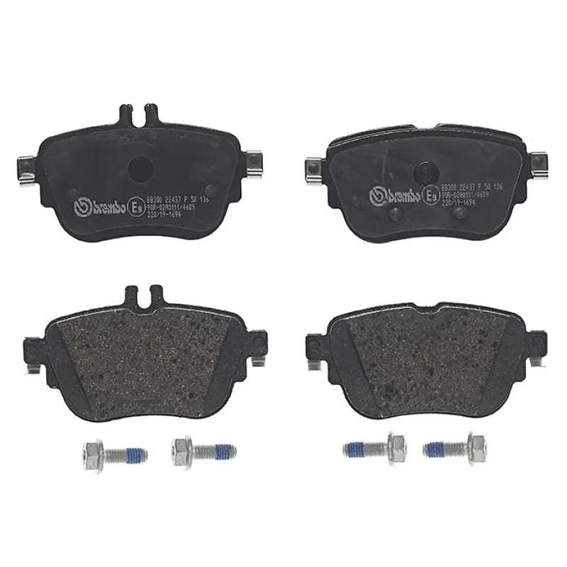 Jeu de 4 plaquettes de frein arrière BREMBO P 50 136 - Visuel 2