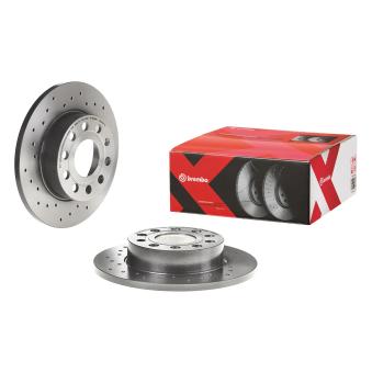 Jeu de 2 disques de frein arrière BREMBO OEM 1K0615601AC Jeu de 2 disques de frein arrière BREMBO OEM 1K0615601AC