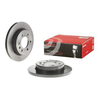 Jeu de 2 disques de frein arrière BREMBO 08.D046.11 pour MERCEDES-BENZ SPRINTER 419 CDI RWD - 190cv