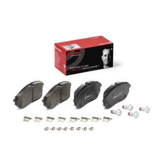 Jeu de 4 plaquettes de frein avant BREMBO P 85 179 pour VOLKSWAGEN CRAFTER e-Crafter - 136cv