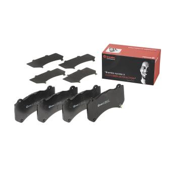 Jeu de 4 plaquettes de frein avant BREMBO P 37 018 pour CHEVROLET CORVETTE 6.2 Z06 - 660cv