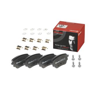 Jeu de 4 plaquettes de frein arrière BREMBO [P 50 151]