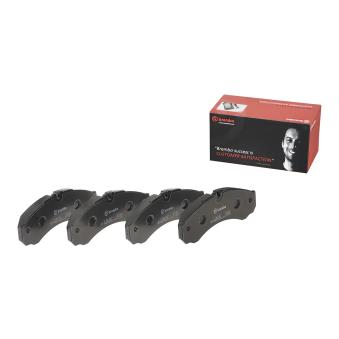 Jeu de 4 plaquettes de frein arrière BREMBO [P A6 017]