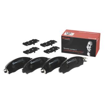 Jeu de 4 plaquettes de frein avant BREMBO [P 56 118]