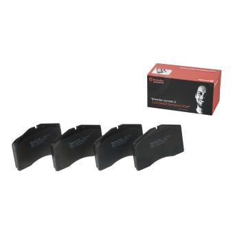 Jeu de 4 plaquettes de frein avant BREMBO P 65 006 pour PORSCHE 911 3.3 Turbo - 320cv