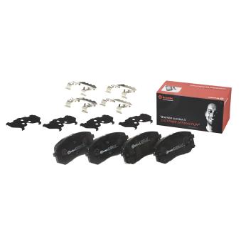 Jeu de 4 plaquettes de frein avant BREMBO OEM 58101A8A15