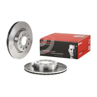 Jeu de 2 disques de frein avant BREMBO 09.9167.10 pour VOLKSWAGEN GOLF Blue E-Motion - 88cv
