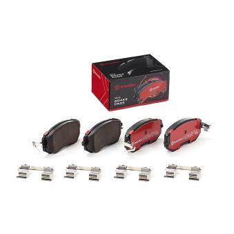 Jeu de 4 plaquettes de frein avant BREMBO OEM 26296SC010