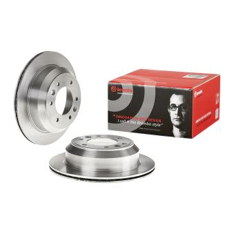 Jeu de 2 disques de frein arrière BREMBO 09.B612.10 pour ALFA ROMEO SPIDER 2.5 CRDi - 110cv