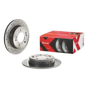 Jeu de 2 disques de frein arrière BREMBO 08.C172.2X