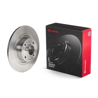 Jeu de 2 disques de frein arrière BREMBO 08.A135.17 pour RENAULT MEGANE 1.9 DCI - 110cv