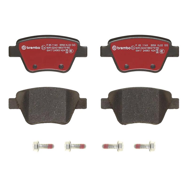 Jeu de 4 plaquettes de frein arrière BREMBO P 85 114X - Visuel 2