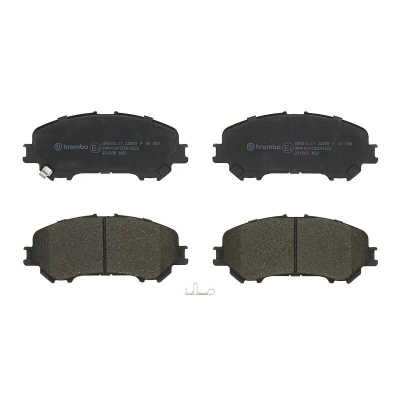 Jeu de 4 plaquettes de frein avant BREMBO P 56 099 - Visuel 2