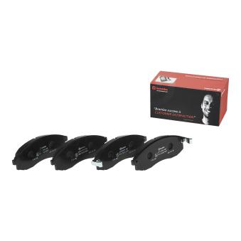 Jeu de 4 plaquettes de frein avant BREMBO OEM MR527550