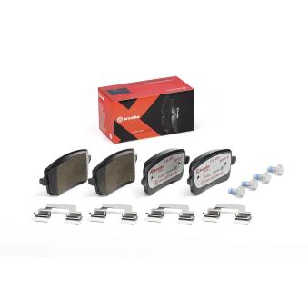 Jeu de 4 plaquettes de frein arrière BREMBO OEM 8KD698451A