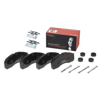 Jeu de 4 plaquettes de frein avant BREMBO OEM 0034204620