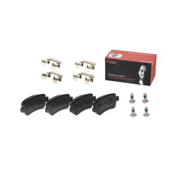 Jeu de 4 plaquettes de frein arrière BREMBO OEM 71772220