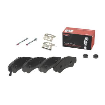 Jeu de 4 plaquettes de frein avant BREMBO P 23 092 pour FIAT PUNTO 2.0 - 110cv