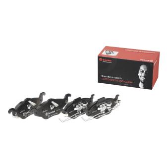 Jeu de 4 plaquettes de frein avant BREMBO OEM 9195607