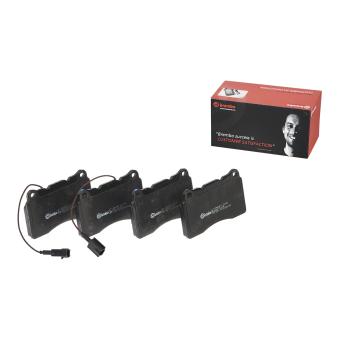 Jeu de 4 plaquettes de frein avant BREMBO OEM 410603307r