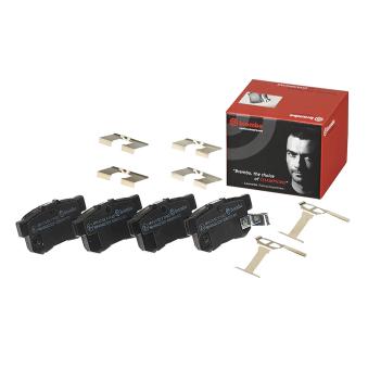 Jeu de 4 plaquettes de frein arrière BREMBO [P 79 027]
