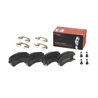 Jeu de 4 plaquettes de frein avant BREMBO P 30 064 pour KIA VENGA 1.4 CRDi - 90cv