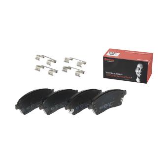 Jeu de 4 plaquettes de frein avant BREMBO P 09 009