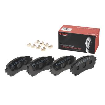 Jeu de 4 plaquettes de frein avant BREMBO P 49 048 pour MAZDA 6 2.0 - 146cv