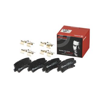 Jeu de 4 plaquettes de frein arrière BREMBO P 30 106 pour FIAT 850 1.6 CRDi - 110cv