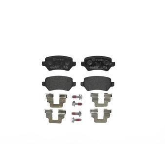 Jeu de 4 plaquettes de frein arrière BREMBO P 10 013