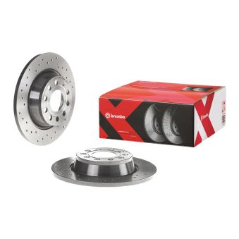 Jeu de 2 disques de frein arrière BREMBO OEM 1K0615601AD Jeu de 2 disques de frein arrière BREMBO OEM 1K0615601AD
