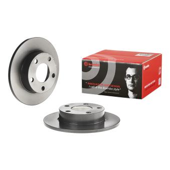 Jeu de 2 disques de frein arrière BREMBO 08.5775.11 pour AUDI A8 2.8 quattro - 174cv