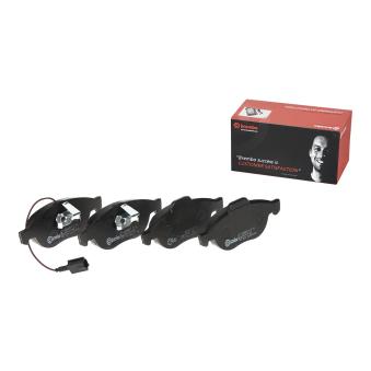 Jeu de 4 plaquettes de frein avant BREMBO OEM 9951226