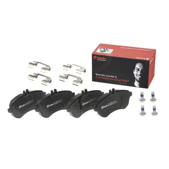 Jeu de 4 plaquettes de frein avant BREMBO OEM 007420562095