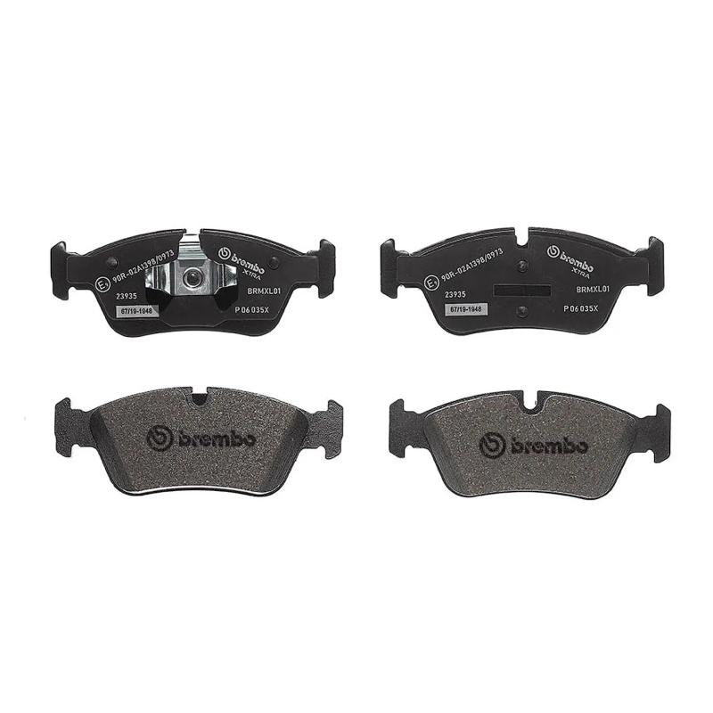 Jeu de 4 plaquettes de frein avant BREMBO P 06 035X - Visuel 1