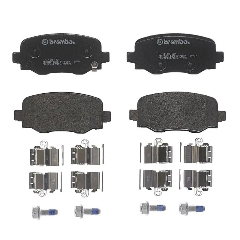 Jeu de 4 plaquettes de frein arrière BREMBO P 23 177 - Visuel 2