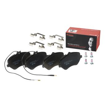 Jeu de 4 plaquettes de frein avant BREMBO OEM e172237