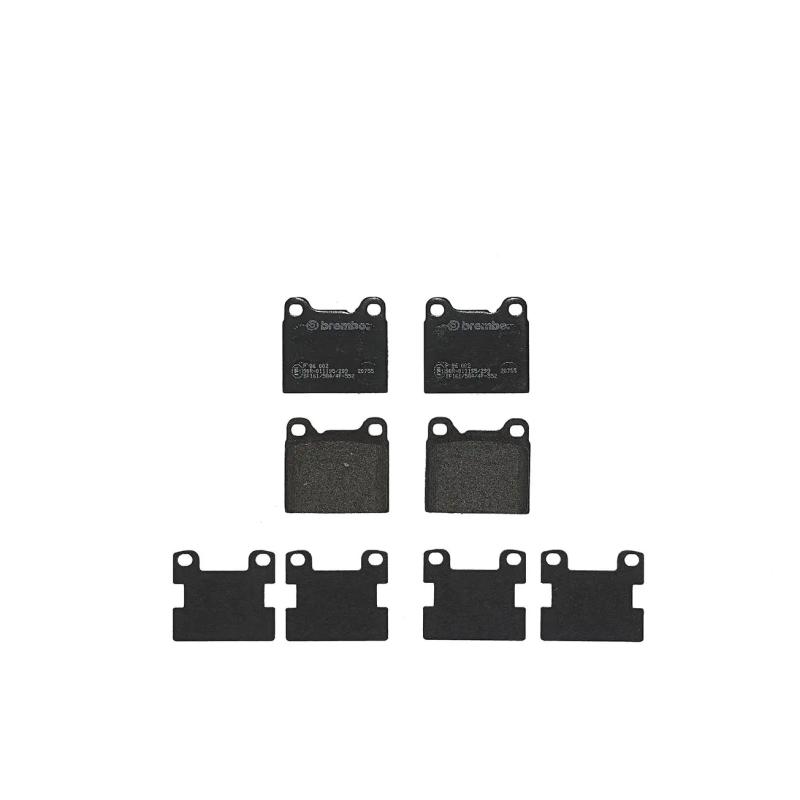 Jeu de 4 plaquettes de frein arrière BREMBO P 86 002 - Visuel 2