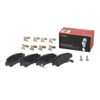 Jeu de 4 plaquettes de frein arrière BREMBO OEM 43022SWWG01