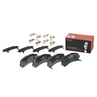 Jeu de 4 plaquettes de frein avant BREMBO [P 34 007]