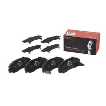 Jeu de 4 plaquettes de frein avant BREMBO [P 28 026]