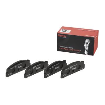 Jeu de 4 plaquettes de frein arrière BREMBO P 23 002 pour FIAT 124 1200 - 65cv
