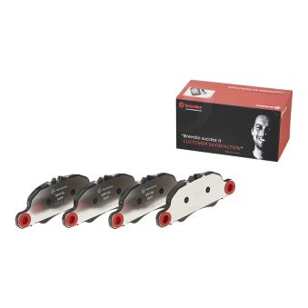Jeu de 4 plaquettes de frein avant BREMBO P 65 018 pour PORSCHE BOXSTER 2.0 - 300cv