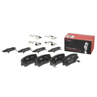 Jeu de 4 plaquettes de frein avant BREMBO OEM 581013VA70