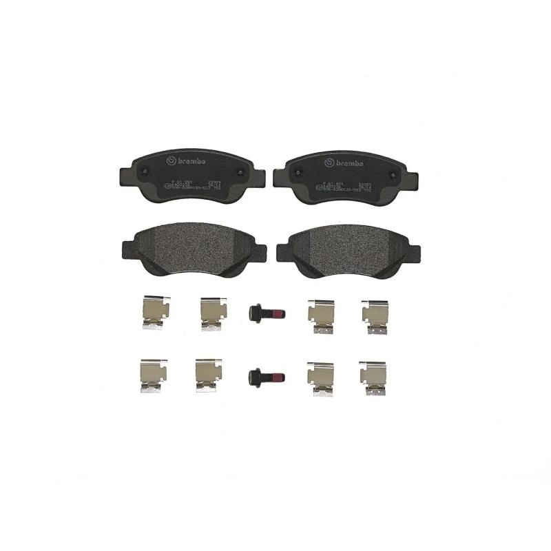 Jeu de 4 plaquettes de frein avant BREMBO P 61 081 - Visuel 2