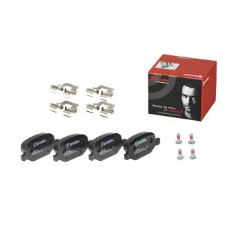 Jeu de 4 plaquettes de frein arrière BREMBO [P 23 065]