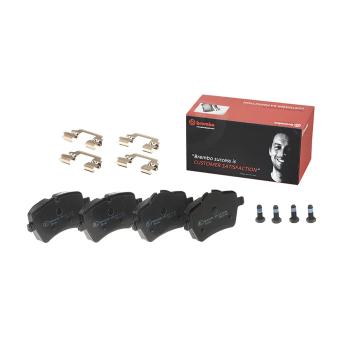 Jeu de 4 plaquettes de frein avant BREMBO P 06 086 pour HYUNDAI COUPE Cooper - 120cv
