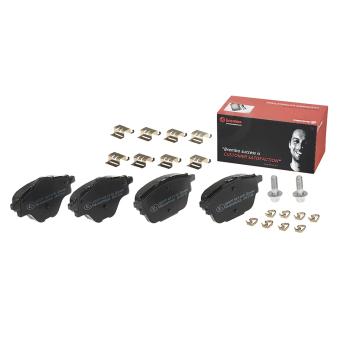 Jeu de 4 plaquettes de frein arrière BREMBO [P 61 124]