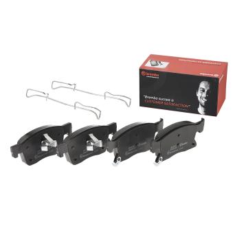 Jeu de 4 plaquettes de frein avant BREMBO OEM 13478301
