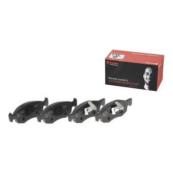 Jeu de 4 plaquettes de frein avant BREMBO OEM 77363496